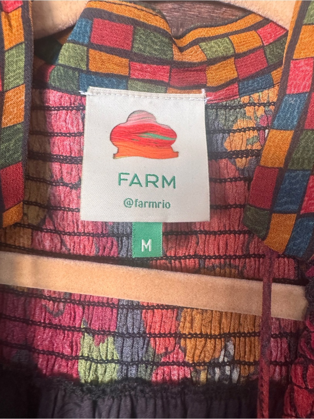 FARM Rio Botanical Tiered Maxi Dress SIZE M - Picture 3 of 5